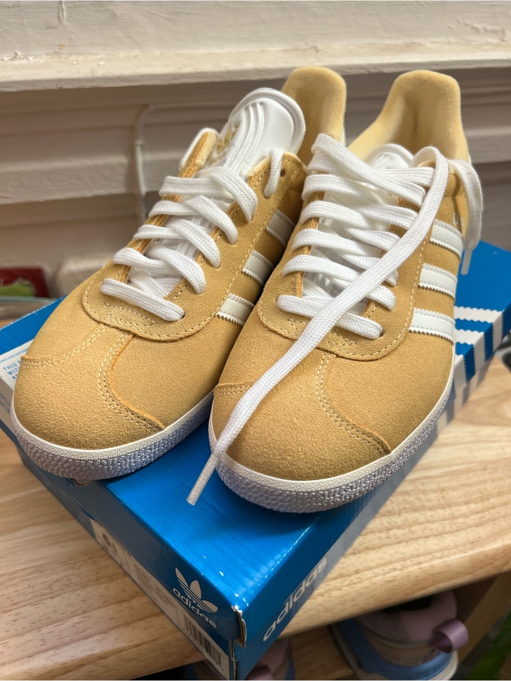 Adidas Suede Sneakers Mustard Yellow - Brand New